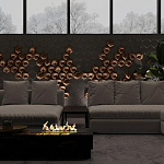 Гипсовая 3D панель с принтографией PM-41 варинант исполнения - 4 | Loft Concept в Сочи