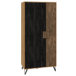 Шкаф двухдверный с 2-мя отделами с полками Stone Effect варинант исполнения - 1 | Loft Concept в Сочи