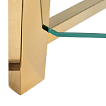 Стеллаж золото с прозрачными стеклянными полками Safekeeping варинант исполнения - 3 | Loft Concept в Сочи