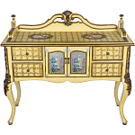 Комод деревянный Illustration of flowers варинант исполнения - 1 | Loft Concept в Сочи