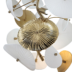 Подвесной светильник с белыми и золотистыми цветами Dahlia Flowers Lamp варинант исполнения - 4 | Loft Concept в Сочи