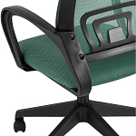 Офисное кресло с основанием из черного пластика Desk chairs Green варинант исполнения - 7 | Loft Concept в Сочи