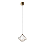 Подвесной светильник с плафоном из фактурного прозрачного стекла Light Ensemble варинант исполнения - 3 | Loft Concept в Сочи