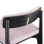 Барный стул из массива ясеня с обивкой из рогожки Elegant Ash Shape варинант исполнения - 5 | Loft Concept в Сочи