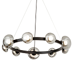 Светодиодная кольцевая люстра IONA Сhandelier black варинант исполнения - 1 | Loft Concept в Сочи