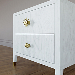 Тумба прикроватная с двумя ящиками Elsa Dreams White варинант исполнения - 3 | Loft Concept в Сочи