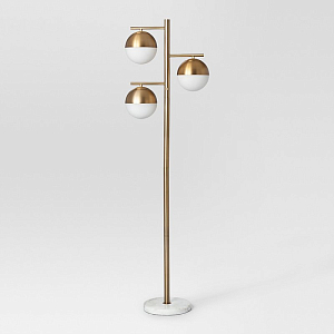 Торшер Geneva Glass Floor Lamp Triple 