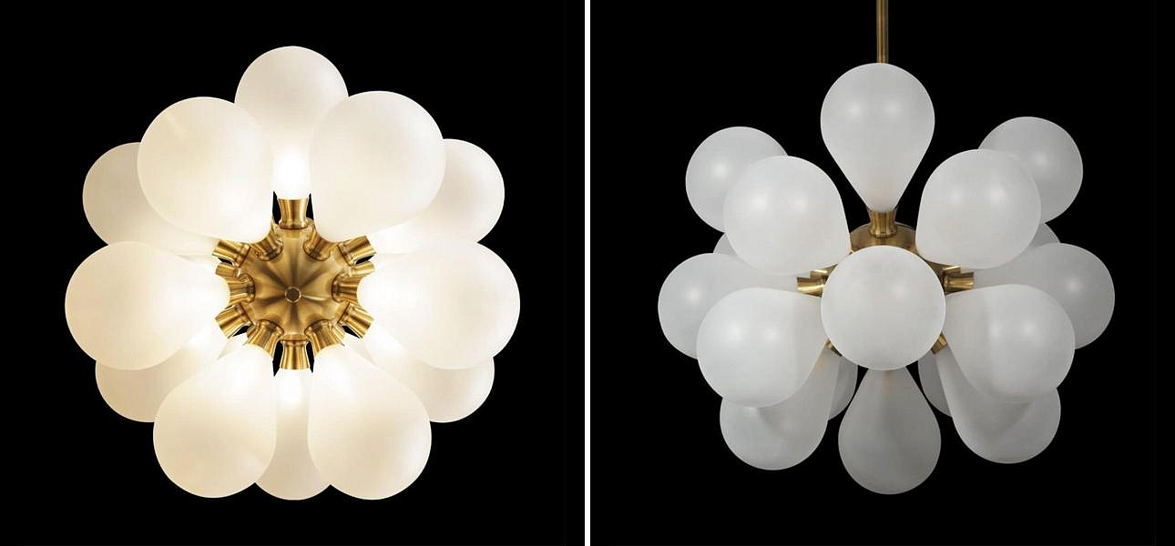 Люстра Simonet Chandelier White 55 см Люстра Simonet Chandelier White 55 см - Loft-Concept в Сочи