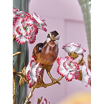 Ваза с птицами и цветами из фарфора с бронзовыми элементами Garden of Eden варинант исполнения - 7 | Loft Concept в Сочи