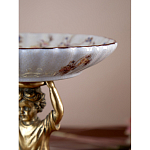 Чаша с цветочным орнаментом на ножке в виде бронзового ангела Eden Garden варинант исполнения - 8 | Loft Concept в Сочи