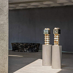 Настольная лампа с основанием из 24 выточенных сферических камней Through Stone варинант исполнения - 4 | Loft Concept в Сочи