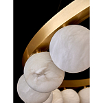 Люстра круглая с сферическими плафонами из натурального камня Phased Spheres варинант исполнения - 3 | Loft Concept в Сочи