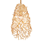 Подвесной светильник золотой в виде кораллов Coral Decor варинант исполнения - 2 | Loft Concept в Сочи