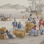 Обои ручная роспись Views of Italy Charvet варинант исполнения - 1 | Loft Concept в Сочи