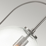 Подвесной светильник с прозрачным плафоном в форме шара в арочной подвеске Hinkley варинант исполнения - 16 | Loft Concept в Сочи