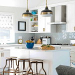 Подвесной светильник с круглым белым плафоном в индустриальном стиле Feiss варинант исполнения - 8 | Loft Concept в Сочи