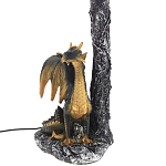 Настольная лампа Дракон Dragon Black Gold Table Lamp Синий Абажур варинант исполнения - 3 | Loft Concept в Сочи