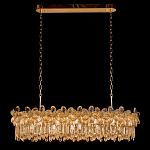 Люстра с декоративными элементами в виде крупных хрустальных цветов Palace Gardens варинант исполнения - 1 | Loft Concept в Сочи