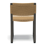 Дизайнерский стул с каркасом из металла с плетеными сиденьем и спинкой GREEN POINT Chair варинант исполнения - 4 | Loft Concept в Сочи