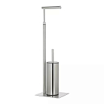 Держатель для туалетной бумаги с ершиком Chrome Bathroom Accessory варинант исполнения - 2 | Loft Concept в Сочи