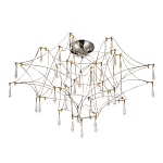 Потолочный светильник с тонким металлическим каркасом цвета хром Quasar варинант исполнения - 1 | Loft Concept в Сочи