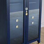 Дизайнерский шкаф витрина Elsa Dreams Blue с 4-мя ящиками варинант исполнения - 3 | Loft Concept в Сочи