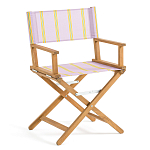 Кресло режиссерское из акации и ткани Geneva варинант исполнения - 5 | Loft Concept в Сочи