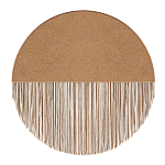 Бра круглое натуральная пробка с бахромой Natural Cork варинант исполнения - 1 | Loft Concept в Сочи