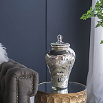 Ваза из стекла с крышкой и декоративными узорами Chinoiserie Ceramics варинант исполнения - 7 | Loft Concept в Сочи