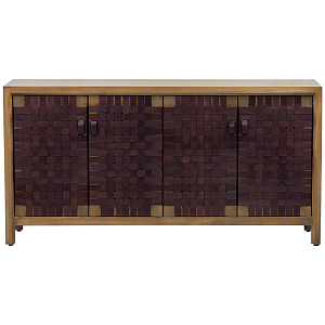 Комод Braided Leather Wood Chest of Drawers L