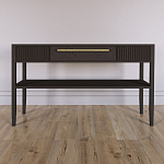 Дизайнерская Консоль с полкой и ящиком Primo Темный орех варинант исполнения - 1 | Loft Concept в Сочи