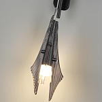 Бра черного цвета с плафоном из рельефного стекла Glass Pod варинант исполнения - 9 | Loft Concept в Сочи