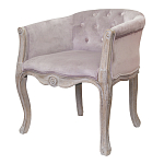 Кресло низкое в стиле прованс Розовый Велюр Louis French Armchair  варинант исполнения - 3 | Loft Concept в Сочи