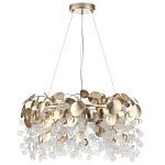 Люстра с декоративными подвесками из прозрачного стекла в форме монеток FAIRYTREE Light варинант исполнения - 6 | Loft Concept в Сочи