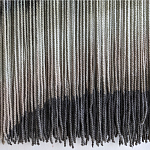 Пейзаж из нитей Макраме Wall decor Black and White Landscape варинант исполнения - 4 | Loft Concept в Сочи