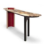 Консоль с овальной столешницей со светодиодной подсветкой Ruby варинант исполнения - 1 | Loft Concept в Сочи