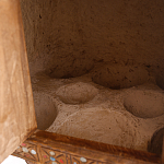 Декоративная винтажная печка из глины с инкрустацией Rarity варинант исполнения - 3 | Loft Concept в Сочи