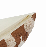 Чехол на подушку с вышивкой в виде геометрических узоров Beige Calista Square варинант исполнения - 3 | Loft Concept в Сочи