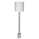 Торшер мраморный с белым абажуром Floor lamp Jewelry варинант исполнения - 1 | Loft Concept в Сочи
