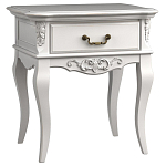 Тумба прикроватная белого цвета из массива бука в стиле прованс White Provence варинант исполнения - 2 | Loft Concept в Сочи