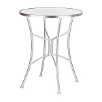 Столик приставной с круглой столешницей на серебристом основании Scenical Table варинант исполнения - 1 | Loft Concept в Сочи