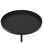 Кофейный столик с круглой чёрной столешницей и мраморным основанием Exquisite Practicality варинант исполнения - 2 | Loft Concept в Сочи