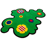 Дизайнерский ковер с цветами Poltronova Tappeto Prato Rug варинант исполнения - 2 | Loft Concept в Сочи