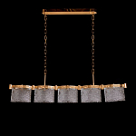 Люстра линейная с текстурными овальными абажурами Splendor Palace Style варинант исполнения - 2 | Loft Concept в Сочи