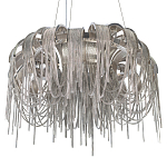 Люстра подвесная круглая с изогнутыми металлическими дугами и ниспадающими цепочками 65 см Atlantis Chain варинант исполнения - 16 | Loft Concept в Сочи