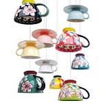 Подвесные светильники в виде чаши с цветочным орнаментом Flower Reversal варинант исполнения - 2 | Loft Concept в Сочи