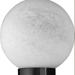 Бра цилиндрической формы чёрного цвета с 2-мя плафонами Marble Glow варинант исполнения - 5 | Loft Concept в Сочи