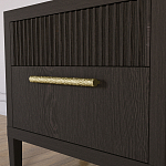 Прикроватная Тумбочка Primo с двумя ящиками Темный орех варинант исполнения - 3 | Loft Concept в Сочи