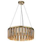 Люстра со стеклянными цилиндрическими плафонами Luminous Cylinders Amber Round варинант исполнения - 2 | Loft Concept в Сочи