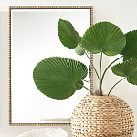 Зеркало прямоугольное в фактурной золотой раме Reflective Fabric варинант исполнения - 5 | Loft Concept в Сочи